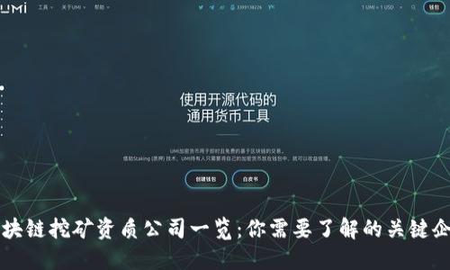 区块链挖矿资质公司一览：你需要了解的关键企业